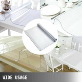 46 x 96 inch multi-size tafelkleed beschermer tafelkleed / mat PVC zacht waterdicht helder waterbestendig gemakkelijk schoon te maken voor thuisgebruik op tafel