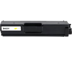 Toners-kopen.nl Brother TN-423Y TN423Y Toner Geel - 4000 pagina's - Huismerk Compatible - B423Y alternatief
