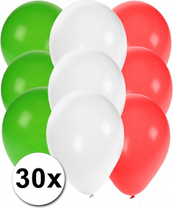 30x Ballonnen in Mexicaanse kleuren