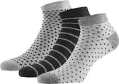 Apollo | Bamboe sneakersokken fashion | Grijs | 6 Paar | Maat 43/46 | Naadloze sokken | Bamboe sneakersokken heren