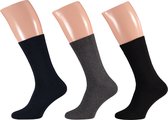 Apollo | Thermo sokken | Multi kleuren | 3-Pack | Maat 46/48 | Warme sokken | Thermosokken heren | Thermosokken dames