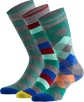 Apollo | Bamboe sokken met print | Multi color | 6 Paar | Maat 43/46 | Herensokken | Duurzame sokken