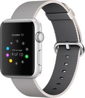 Mobigear Strap Nylon Bandje Geschikt voor Apple Watch Series 5 (40 mm) - Grijs