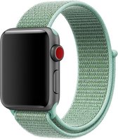 Mobigear Strap Nylon Bandje Geschikt voor Apple Watch Series 4 (44mm) - Turquoise