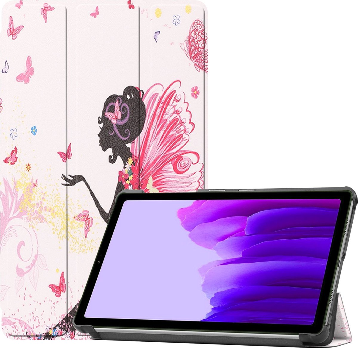 Mobigear Tablethoes geschikt voor Samsung Galaxy Tab A7 Lite Hoes | Mobigear Tri-Fold Bookcase - Elf