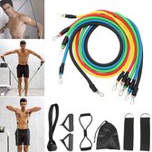 Sokany® Fitness Set met Elastieken - 15 Stuks met Draagtas - Sporten Kit - Home Training - Weerstandsbanden - Resistance Band