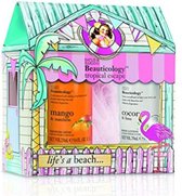 Beauticology "Tropical Escape" Geschenkset - Roze / Multicolor - Kunststof / Karton - Set van 3 - Cadeau - Giftset