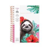 Sloth - Luiaard - spiraal gebonden hardcover organizer - Bullet journal - Planner - Notitieboek - Gelinieerd