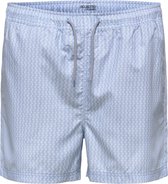 SELECTED HOMME WHITE SLHCLASSIC AOP SWIMSHORTS W  Broek - Maat L