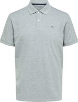 SELECTED HOMME WHITE SLHAZE SS POLO W NOOS  Poloshirt - Maat M