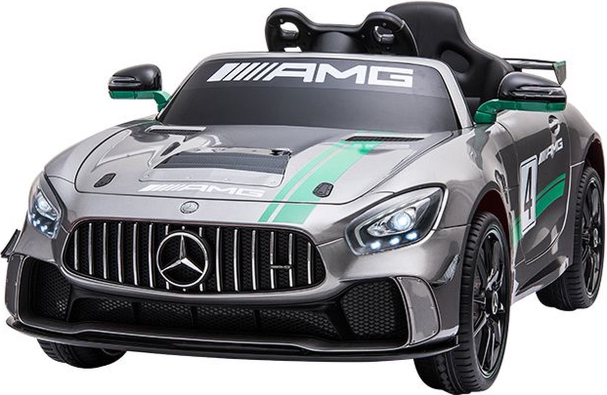 Speelgoed - Auto - Mercedes - Kunststof - Grijs - 117x61x47 cm