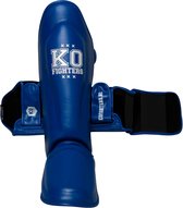 KO Fighters - Scheenbeschermer - Kickboksen - Kickmachine - Blauw XL