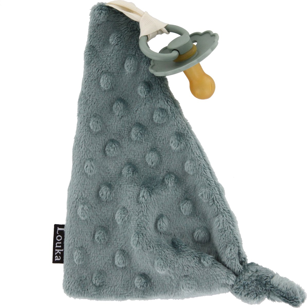 Goedkoopste Louka speendoekje driehoek minky groen-meisje-jongen-minky-speenknuffel-excl.speen