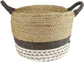 BASKET WITH HANDLE MENDONG L - 39x39x31 cm - India - Sarana - Fairtrade