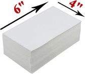Ayago® Labels 500 Stuks - Waterbestendig - Voor Karton - Cadeaulabels - Stickers - Rechthoek - Wit - 10 x 15 cm - Papier