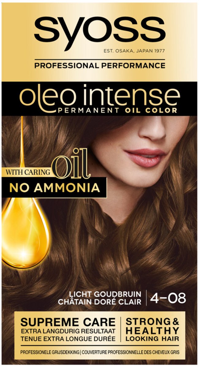 SYOSS Color Oleo Intense 4-08 Licht Goudbruin - 1 stuk