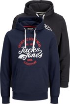 JACK&JONES JJBRAT SWEAT HOOD 2PK MP Heren Trui - Maat S