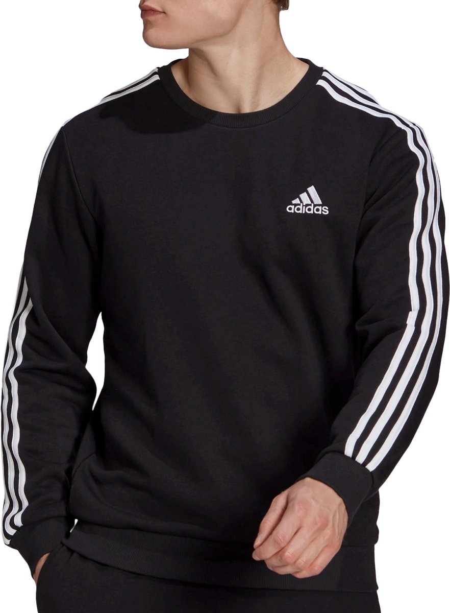adidas Essentials Sweatshirt Heren sportshirts Zwart