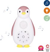 Zazu Muziekbox Zoe de Pinguin Roze - Bluetooth speaker, Huilsensor en Zacht Lampje