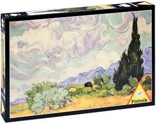 Piatnik Korenveld met Cipressen - Vincent van Gogh (1000)