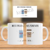 Mok Best Friends Forever (GSM/telefoon en koffie/warm chocomelk)