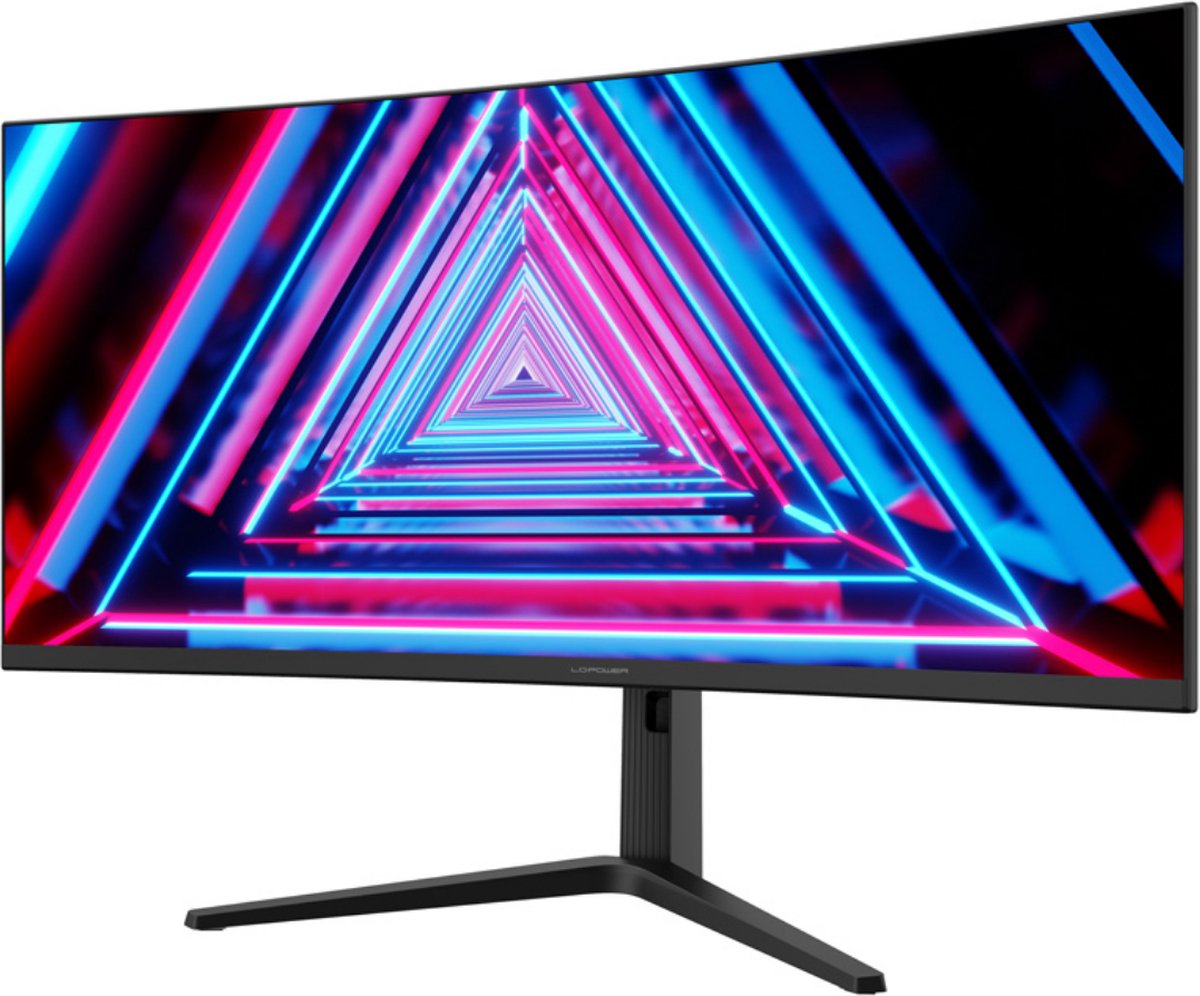 Game Hero LCP - 35 inch Curved PC Monitor - Full HD - Free Sync Premium - Gaming Monitor - 120 Hz - 21:9 Ultra Widescreen