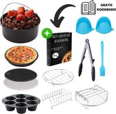 GAPY 14-delige Air Fryer accessoires set XL met gratis kookboek - Airfryer - Heteluchtfrieteuse - Airfryer recepten - Airfryer accesoires