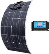 100W - Mono Flexibel Zonnepaneel - 20A/10A - Solar Controller Module - voor Auto RV Boot - 12V 24V - Solar Batterij