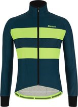 Santini Fietsjack Winter Heren Blauw Groen - Colore Bengal Winter Jacket Teal - L