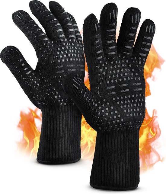 Gants anti-chaleur jusqu'à 500 °C, Gants 5 doigts