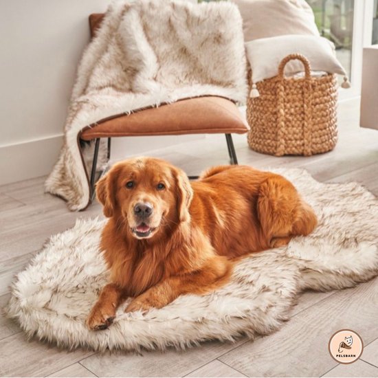 Luxe hondenmand met orthopedische ligcomfort in vegan fur | Deluxe Comfort  kussen en... | bol.com