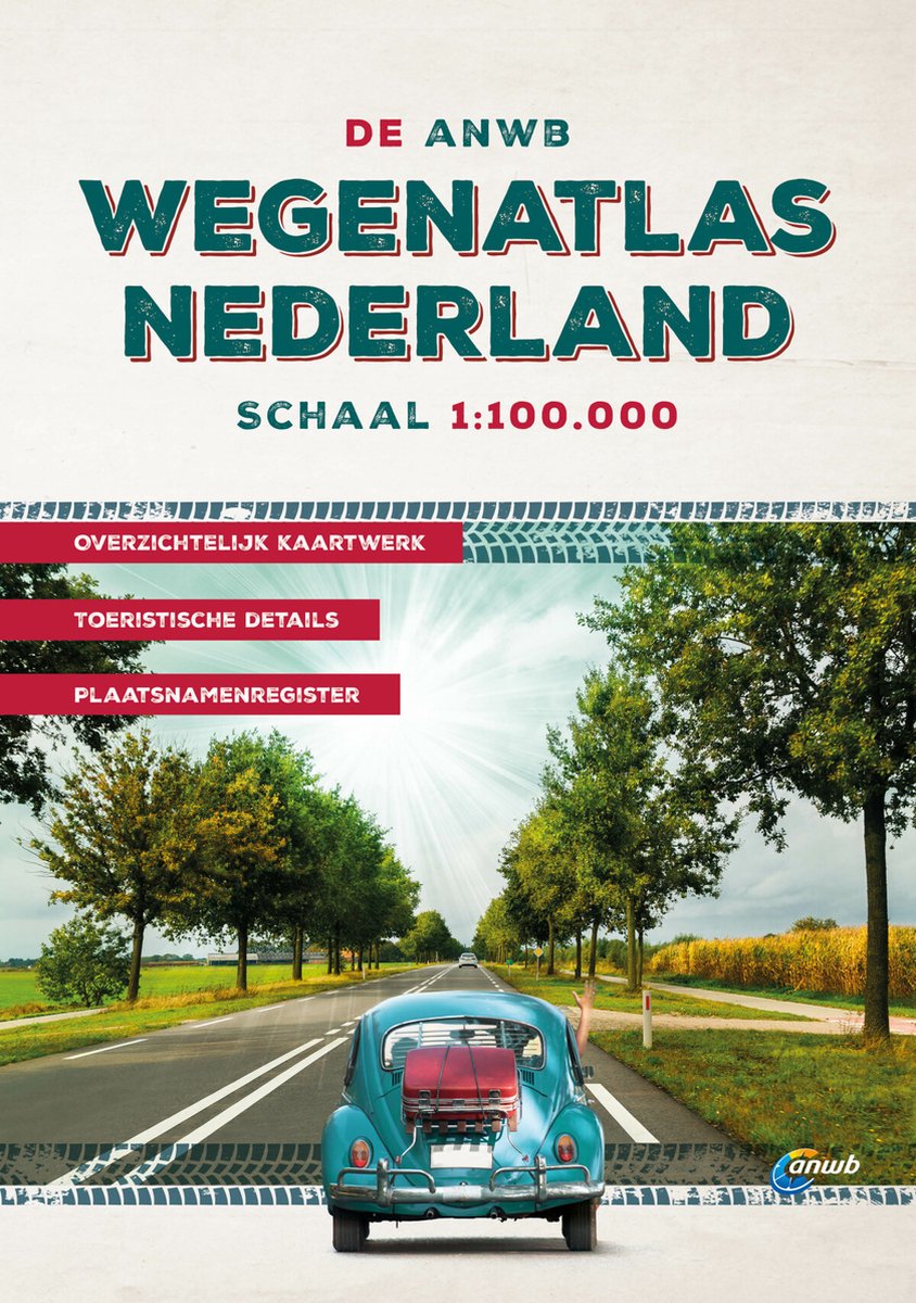 Wetland Portiek blouse ANWB wegenatlas - De ANWB Wegenatlas Nederland 1:100.000, ANWB |  9789018048037 | Boeken | bol.com