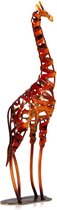 BaykaDecor - Unieke IJzeren Giraffe Beeld - Woondecoratie - Slaapkamer Decor - Dieren Standbeeld - Duurzame Kunst - Brons - 51 cm