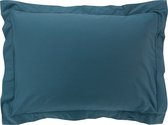Livetti Oxford kussenhoes - Blauw - 50x70 cm - Kussensloop Katoen