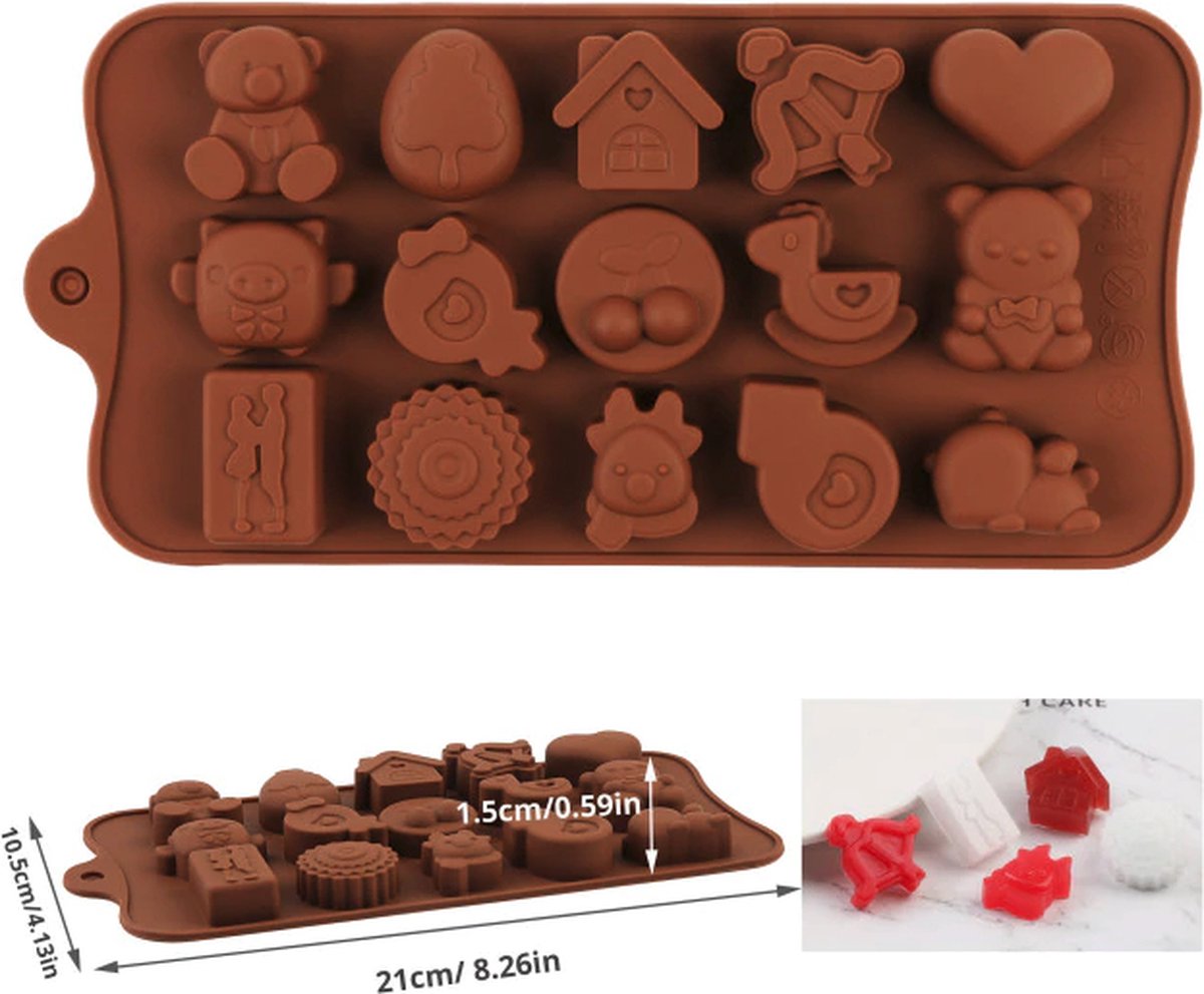 Chocoladevorm - Chocolademal - Chocolatier - Siliconen mal - Liefde