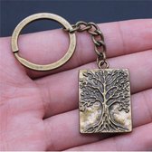 GoedeDoelen.Shop | Sleutelhanger Bronze - Tree of Life | Levensboom Hanger | Tree Of Life | Natuurbescherming | Sleutelring | Cadeau