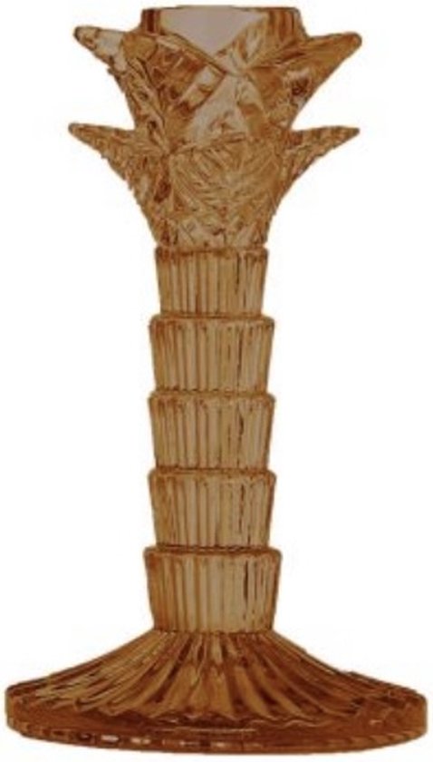 Kandelaar palmboom goudbruin 16 cm
