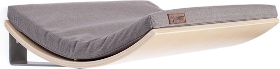 COSY AND DOZY Cat Shelf Stone – Hangmat Kat – Maple Hout - 50 x 41 cm - Kattenplank - katten muur