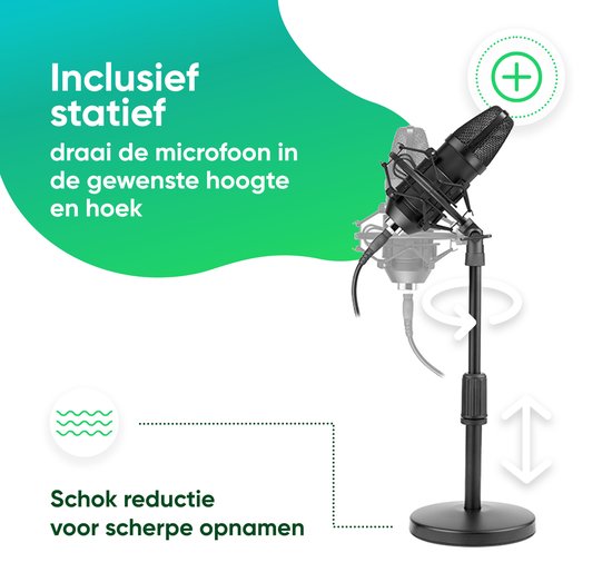 Tracer Microfoon - Microfoon arm - Microfoon standaard - Gaming & Streaming - Tracer