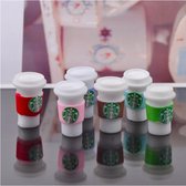 ProductGoods - 10 Miniatuur Starbucks Koffiebekers 2 - Speelgoed - Educatie - Miniatuur - Starbucks - Koffiebekers