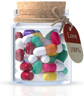 Amycute 25 stuks berichtcapsules letters, liefdesbrief voor vriend of vriendin, verrassingsdoos, explosiebox, doe-het-zelfgeschenk, scrapbook voor Kerstmis, Valentijnsdag, jubileum, verjaarda