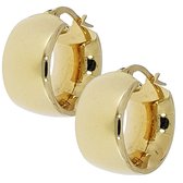 Gouden oorringen 16 mm 8.5 mm 14 karaats