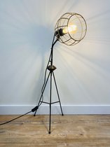 Home&Deco Staande Metalen Lamp Globe 29x37.5x75 cm-1 stuks