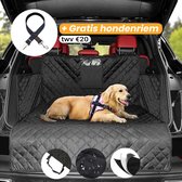 Hondendeken auto achterbank - Kofferbak beschermhoes hond - Hondenkussen - Hondenmat - Autohoes - Waterdicht & Antislip - Zwart