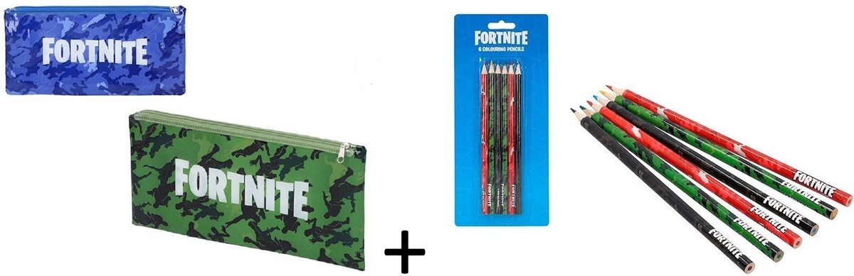 Fortnite - Trousse à crayons - Fournitures Fournitures scolaires - Crayons  - Blauw | bol.com