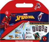 BIC Spiderman Kleurdoos - met Stiften, Glitterlijm, Posters, Stickers en Papiere,  Actiefiguurtjes - Spider-Man - Doos van 29 Stuks