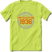 1936 Limited Edition Ring T-Shirt | Zilver - Goud | Grappig Verjaardag en Feest Cadeau Shirt | Dames - Heren - Unisex | Tshirt Kleding Kado | - Groen - XXL