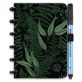 Greenstory - GreenBook Uitwisbaar Notitieboek - A6 - Lijn & Blanco - Forest Green