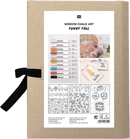 Window Chalk Art Templates 3delig Funny Fall FSC Mix