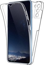 Samsung S22 Plus Hoesje en Screenprotector in 1 - Samsung Galaxy S22 Plus Case 360 graden Transparant